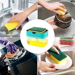 2 in 1 sponge holder & soap dispenser