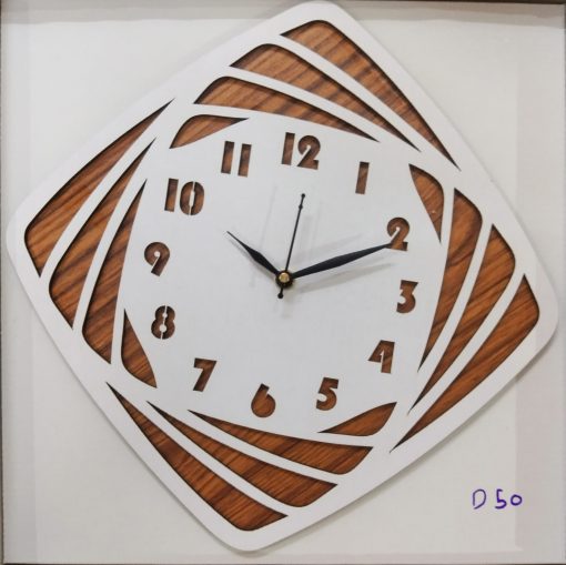 D50 Wall Clock Wooden