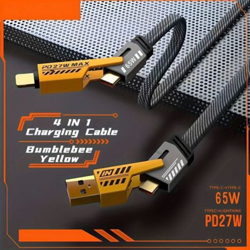 4 IN 1 Cable [C To C 65W] [ T-C To Lightning 27W]