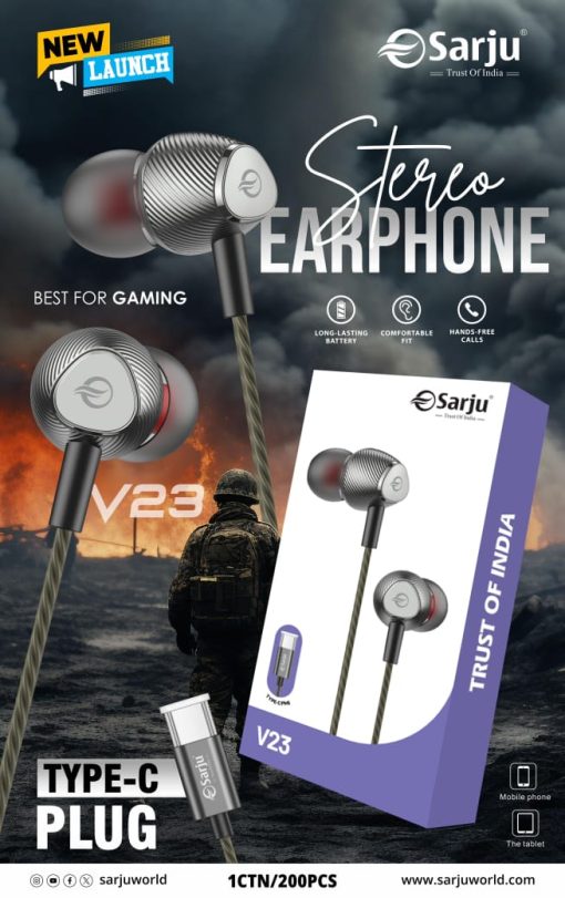 V23-TC Earphone – High-Definition Sound