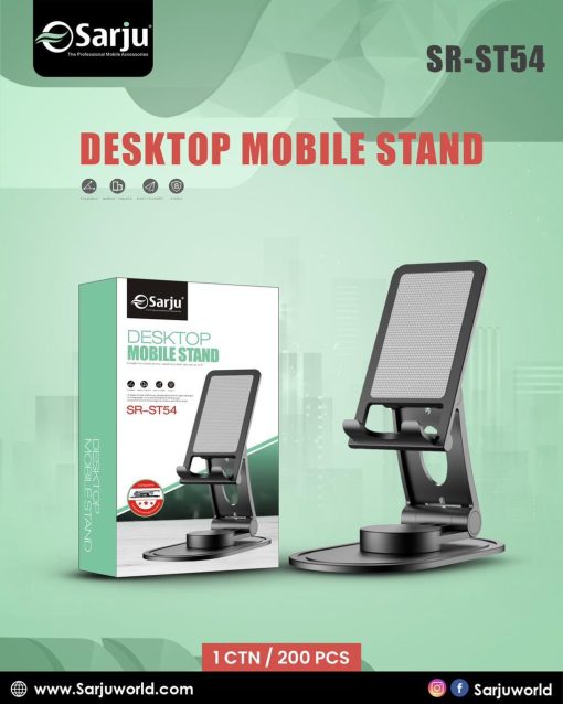 SR ST54 Adjustable Stand – Versatile Stand for Phones, Tablets, and Small Devices