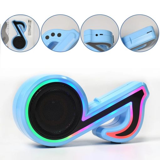Portable Music Note Shape Speaker Subwoofer