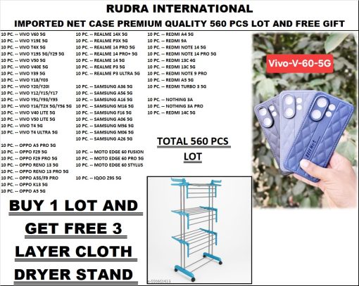 Imported Net Case 560 Pcs Lot With Free Gift 3 Layer Cloth Dryer Stand