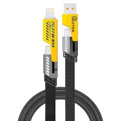 4 in 1 cable fast charging convertible cable(Type c-iphone-v8-usb)