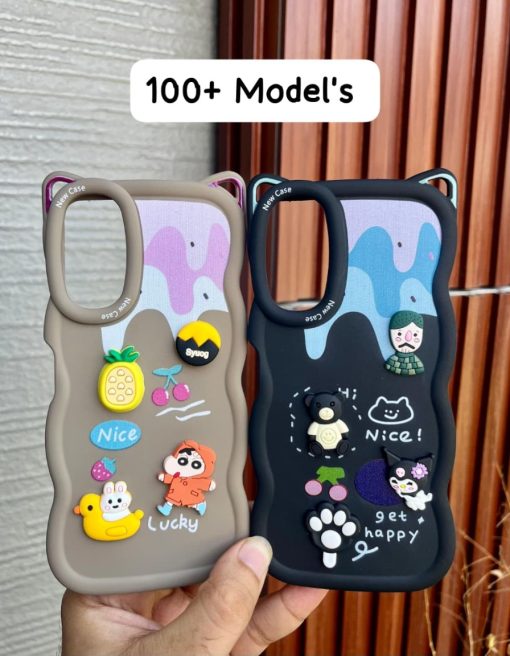 [LOT 135 PCS] 3D CURVE EAR DESIGN PRINTED TOY SILICON CASE