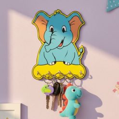 Printed Key Holder Elephant Shape with 5hooks