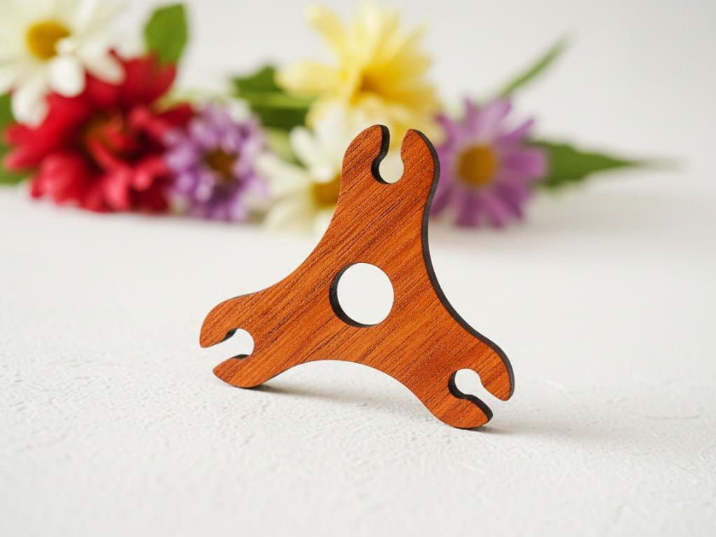 Wooden Earphone Organizer Holder | Cable Winder | Portable Cord Management Stand | Cute Design - Image 4