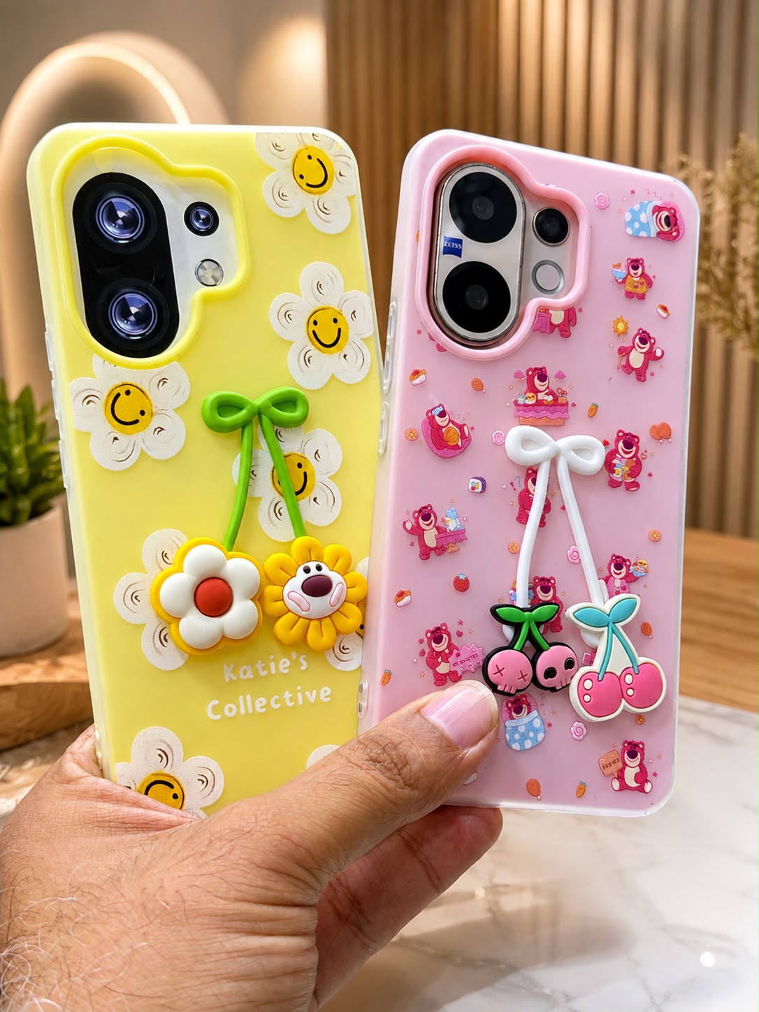 2PC MOTA CHERRY CARTOON PREMIUM CASE CHOICE MODEL 1PC CHOICE ALSO AVAILABLE - Image 2