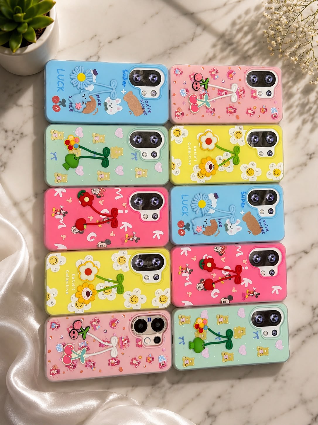 2PC MOTA CHERRY CARTOON PREMIUM CASE CHOICE MODEL 1PC CHOICE ALSO AVAILABLE